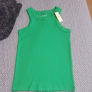 LOFT Vibrant Green Tank Top